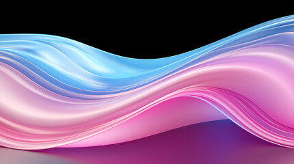 Fototapeta premium abstract colorful glowing wavy perspective with fractals and curves background 16:9 widescreen wallpapers