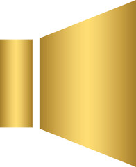 Golden speaker icon