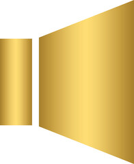 Golden speaker icon
