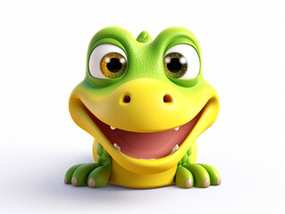 Fototapeta premium Amazingly cute 3D emojis on white background.