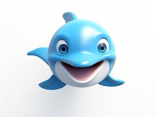 Happy Dolphin: Animated Marine Friend