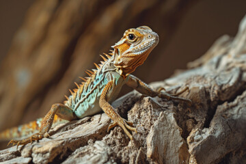Obraz premium lizard on a tree