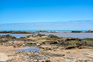 Rocky coast of the Atlantic Ocean - Essaouira, Morocco, North Africa
