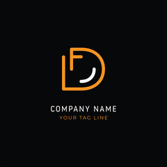 Letter D Logo Vector Template Abstract Monogram Symbol