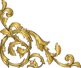 Decorative vintage floral corner frame and Certificate border