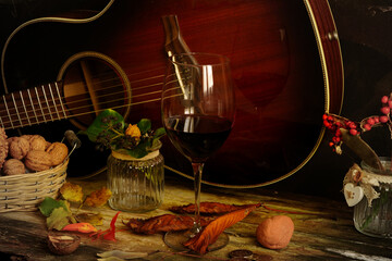 still life that refers to family Christmas celebrations