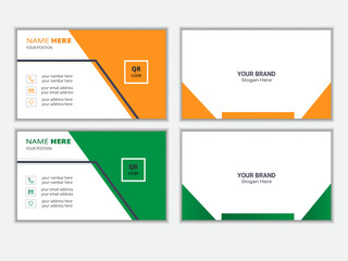 business card with modern design template texture and vector, clean professional modern business card.