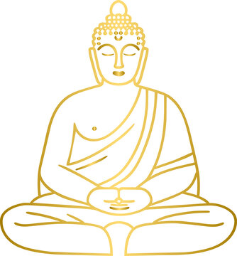 Golden buddha, gold buddha	
