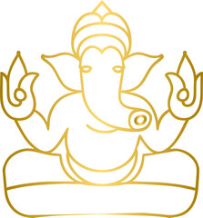 Golden Lord Ganpati icon
