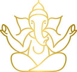 Golden Lord Ganpati icon
