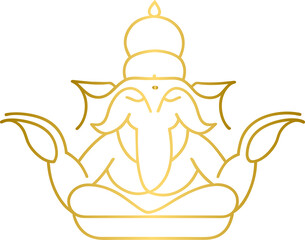 Golden Lord Ganpati icon
