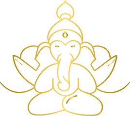 Golden Lord Ganpati icon
