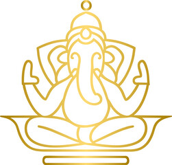 Golden Lord Ganpati icon
