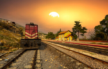 Hacıkırı Train Station is a train station located in the Kıralan neighborhood of Adana's Karaisalı district, based on the construction of the Baghdad Railway in 1912.