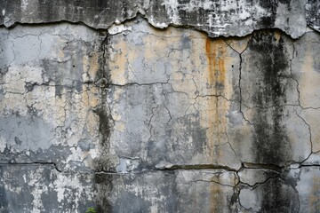 Abstract Grey Concrete Wall Texture Background. Aged Grunge Plaster Surface.