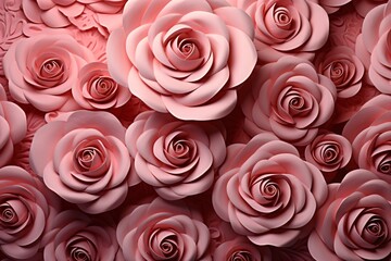 Fototapeta premium Red roses background wallpaper