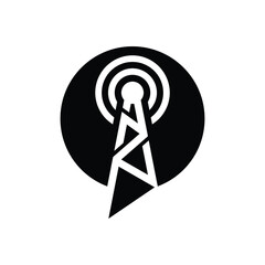 communication message signal logo template, communication message signal logo vector element