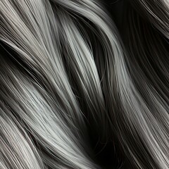 Fototapeta premium Seamless Smooth woman hair close-up texture background