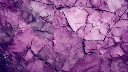 Purple toned rough cracked stone surface texture abstract background