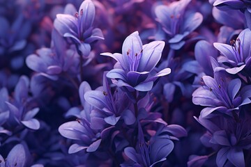blue and purple flowers