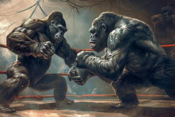  illustration of a fighting gorilla © imur