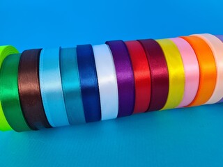 Various colors ribbon bobbins
