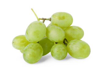 Fresh ripe juicy grapes isolated on white