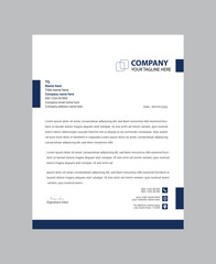 business letterhead template design - obrazy, fototapety, plakaty