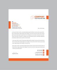 company business letterhead template design