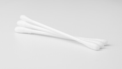 cotton swabs isolated on white
