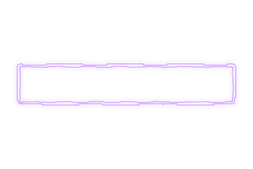 Horizontal wide futuristic sci fi frame with purple glow