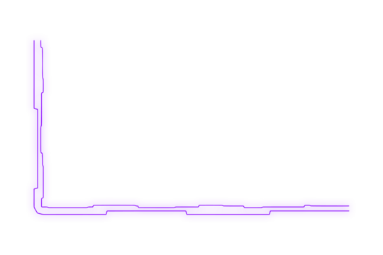 Futuristic sci fi neon corner with glow