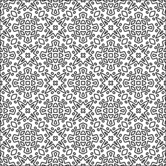 Abstract shapes.Abstract patterns from lines.White wallpaper. Vector graphics for design, textile, decoration, cover, wallpaper, web background, wrapping paper, fabric, packaging.Repeating pattern.