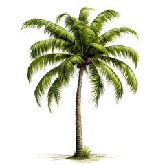 Fototapeta premium palm tree isolated on white