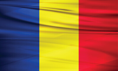 Illustration of Romania Flag and Editable vector Romania Country Flag