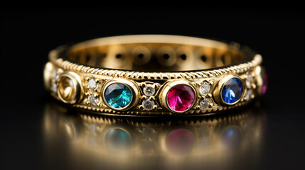Gold stylish bangles with beautiful stones