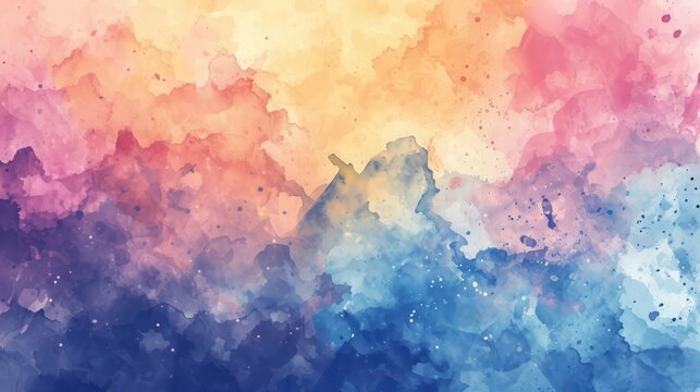 colorful pastel watercolor background, muted color