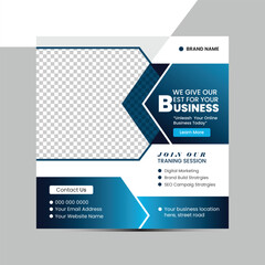 Editable social media Instagram carousel post, modern and creative business carousel post template, Digital business marketing social media post, blue business template Instagram social media post.
