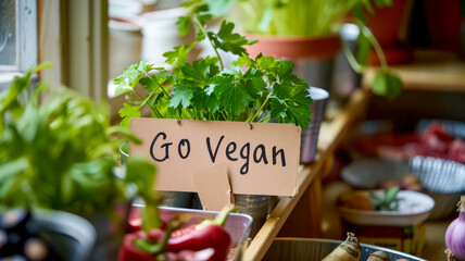 Veganer Essen, pflanzliche Ern&auml;hrung um den Planet zu retten