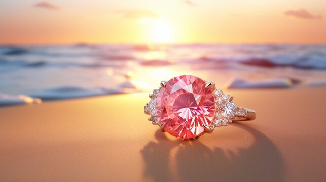 Poudretteite engagement best sale ring