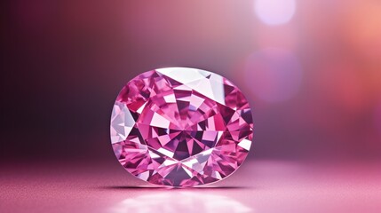 A stunning Poudretteite gemstone in a high-resolution 8K image, showcasing its vibrant pinkish-purple hue, intricate facets, and mesmerizing brilliance