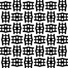 
Abstract Shapes.Vector seamless black and white pattern.Design element for prints, decoration, cover, textile, digital wallpaper, web background, wrapping paper, clothing, fabric, packaging, cards.