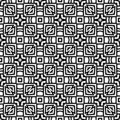 Abstract Shapes.Vector seamless black and white pattern.Design element for prints, decoration, cover, textile, digital wallpaper, web background, wrapping paper, clothing, fabric, packaging, cards.