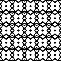 Abstract Shapes.Vector seamless black and white pattern.Design element for prints, decoration, cover, textile, digital wallpaper, web background, wrapping paper, clothing, fabric, packaging, cards.
