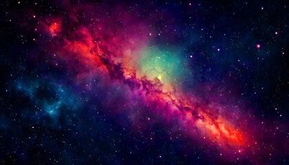 Galaxy and universe Milky way in the galaxy Fantastic night landscape with bright arched milky way colorful sky Starry sky with hills at summer. Beautiful Universe. Space background with galaxy