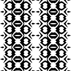 Abstract Shapes.Vector seamless black and white pattern.Design element for prints, decoration, cover, textile, digital wallpaper, web background, wrapping paper, clothing, fabric, packaging, cards.