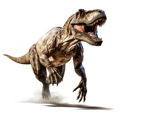 Fierce dinosaur Tyrannosaurus on transparent background PNG