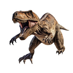Fierce dinosaur Tyrannosaurus on transparent background PNG