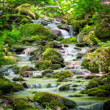 Wasserf&auml;lle in der H&ouml;lzbachklamm bei Morbach im Hunsr&uuml;ck