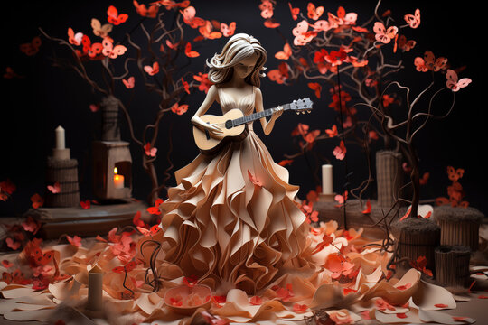 Happy Valentine Day Paper Serenade: A Symphony of Hearts